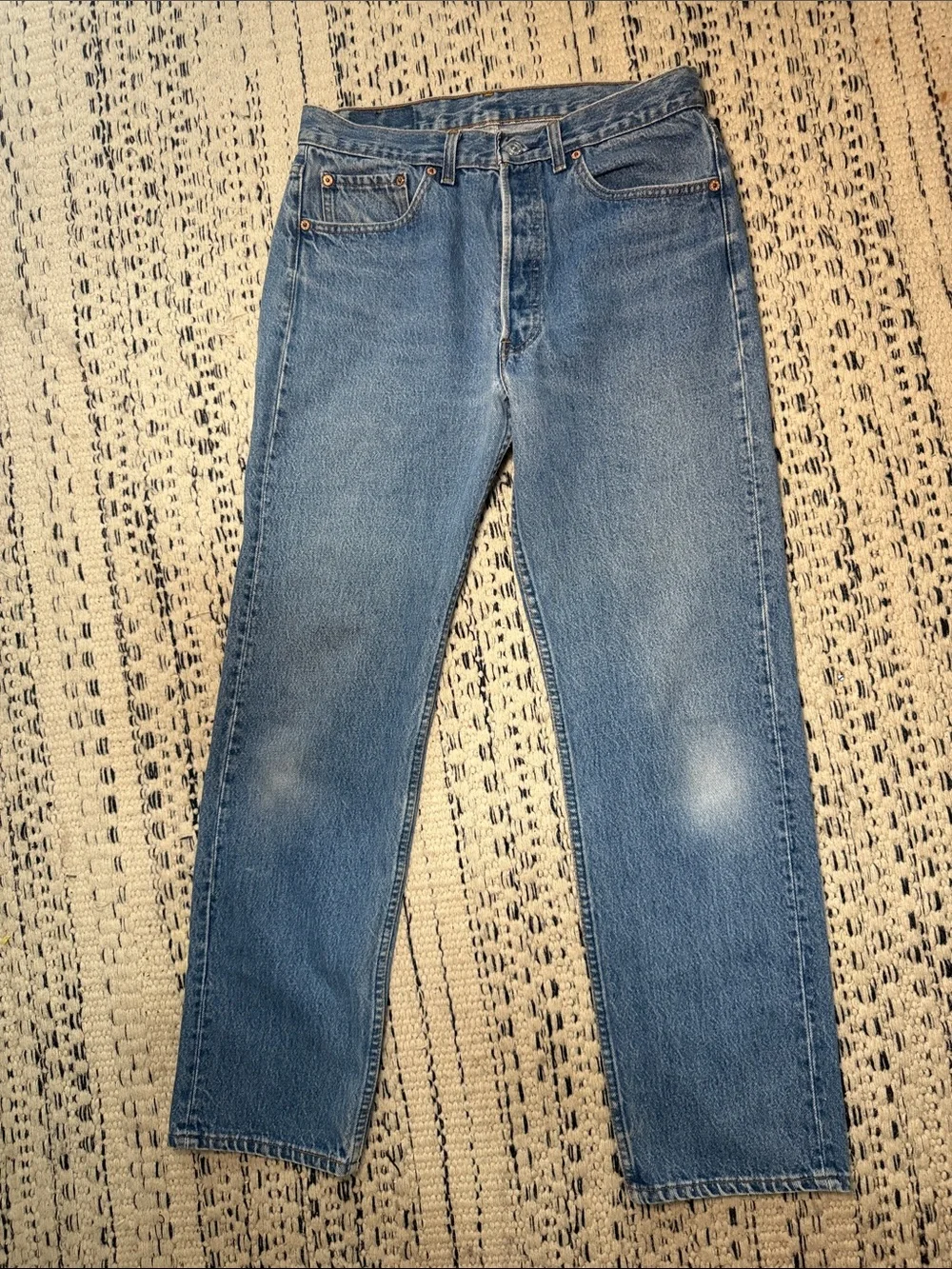 VTG Levis 501 Jeans Mens Blue Selvedge Made in USA size 32x30 perfect condition